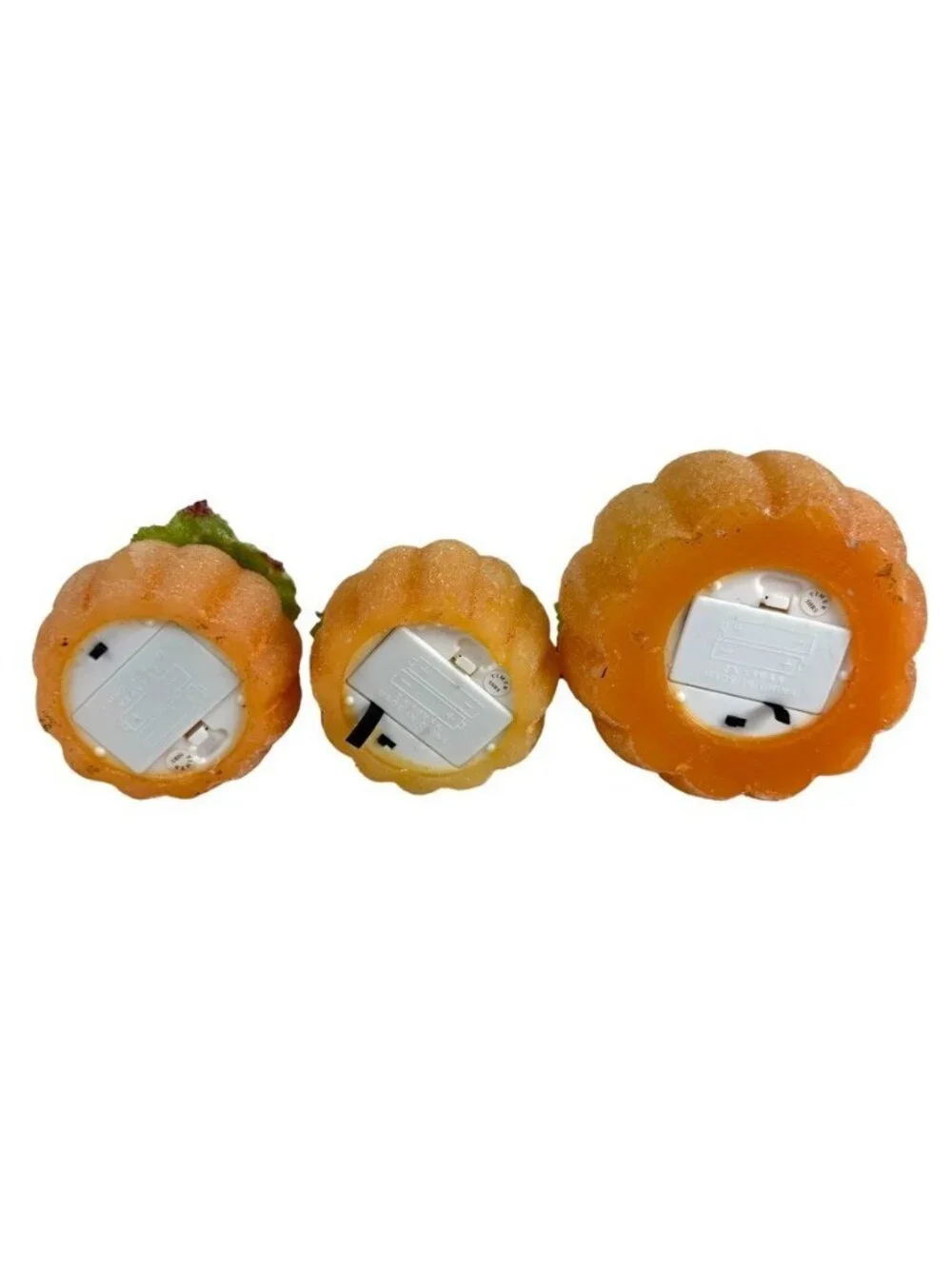 Sugar Frosted Illuminated Pumpkins By Valerie Par Hill Set Of 5 Tested And Works